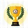 Award trophy for quality recognition